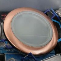 Светильник Эра WR1 SC круглый GU5.3 IP44 Влагозащищенный D=92мм Медь, точечный встраиваемый под лампу MR16, GU5.3, 12V/220V, Остаток - 14 шт.
