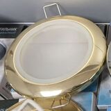 Светильник Эра WR1 GD круглый GU5.3 IP44 Влагозащищенный D=92мм Золото, точечный встраиваемый под лампу MR16, GU5.3, 12V/220V, Остаток - 3 шт.